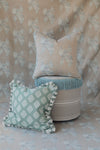 Outdoor Cushion Grey Acorns with piping