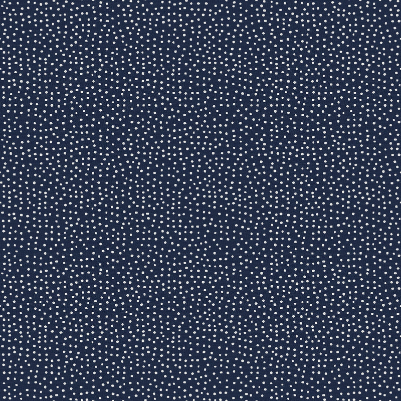 Dots- Navy Blue and White Outdoor Fabric - The Long Weekend Fabric House