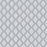Mini Diamond - Grey Stone and White Outdoor Fabric - The Long Weekend Fabric House
