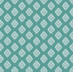 Mini Diamond - Green and White Outdoor Fabric