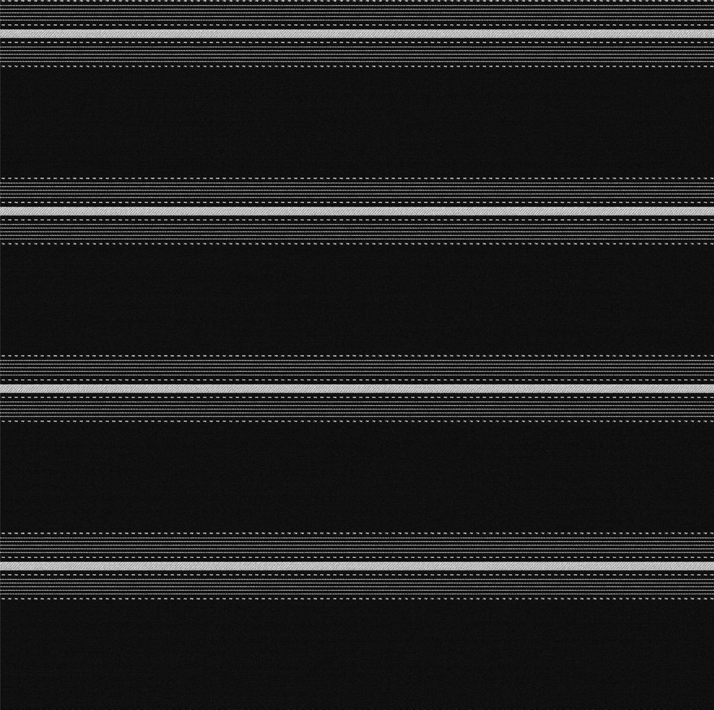 Stripe Dash - Black and White Stripe Outdoor Fabric - The Long Weekend Fabric House