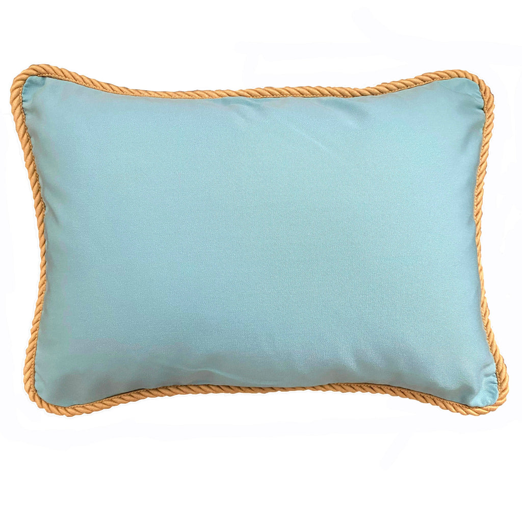 Blue Outdoor Cushion - The Long Weekend Fabric House