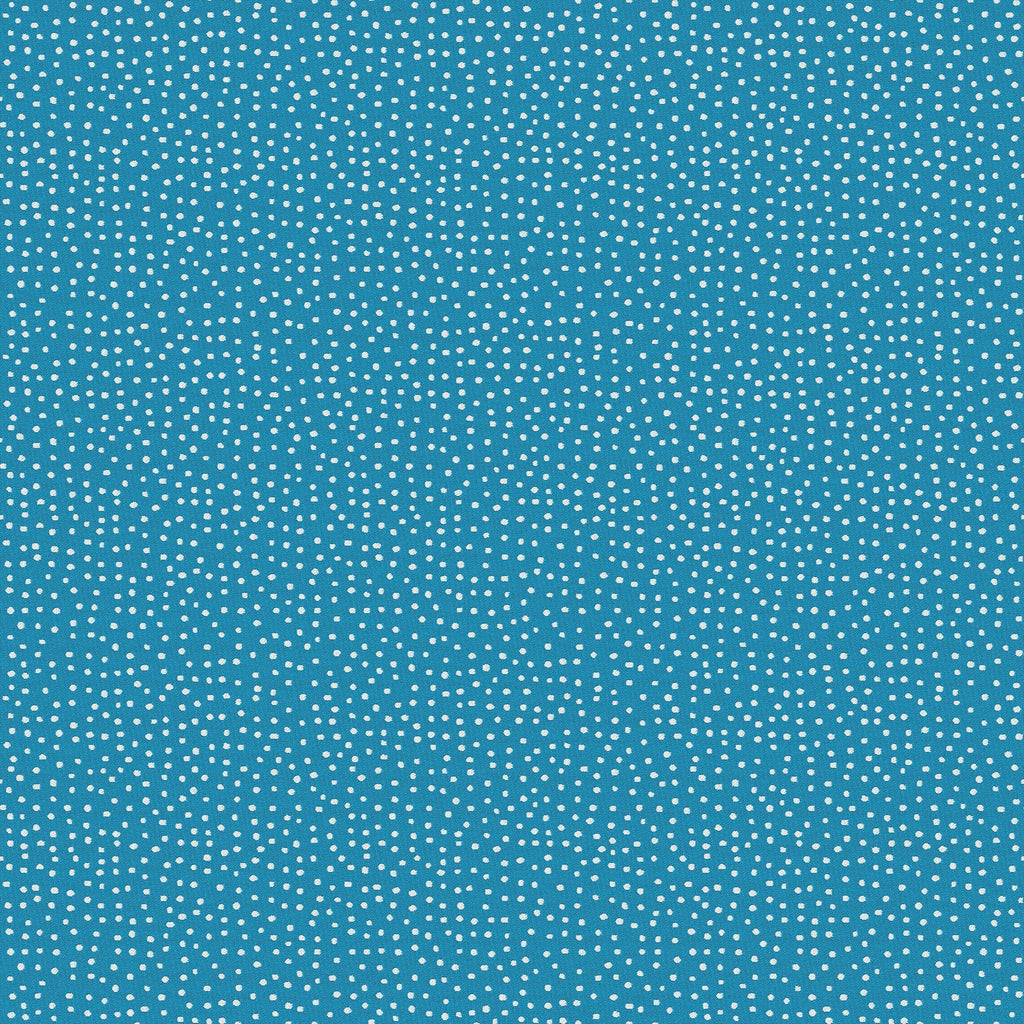 Dots- Bondi Blue and White Outdoor Fabric - The Long Weekend Fabric House