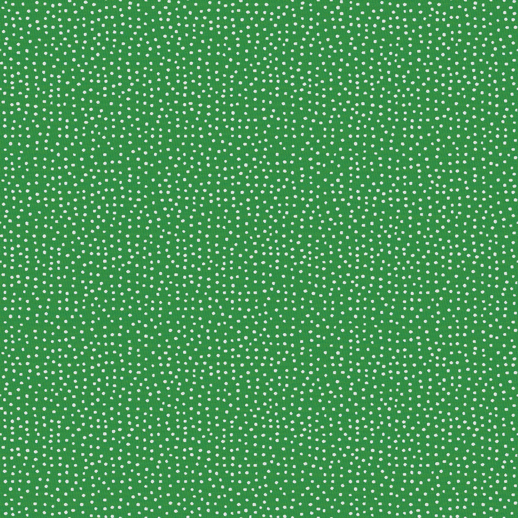 Dots- Grass Green and White Outdoor Fabric - The Long Weekend Fabric House