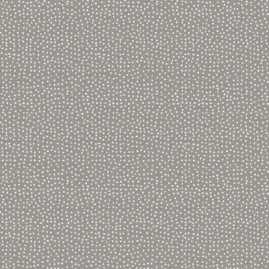 Dots- Grey Stone and White Outdoor Fabric - The Long Weekend Fabric House
