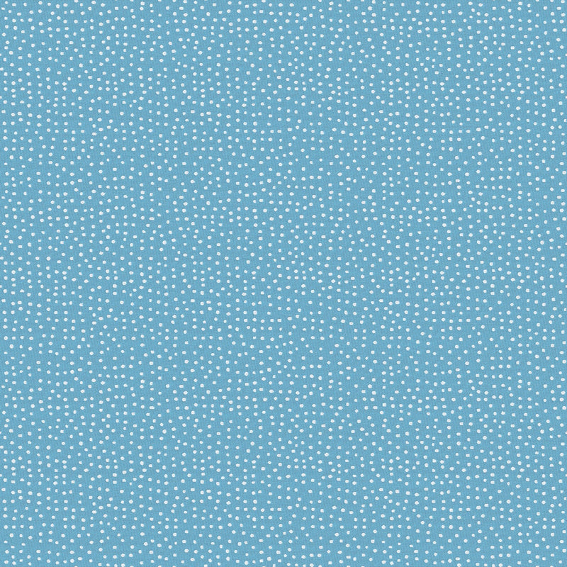 Dots- Sky Blue and White Outdoor Fabric - The Long Weekend Fabric House