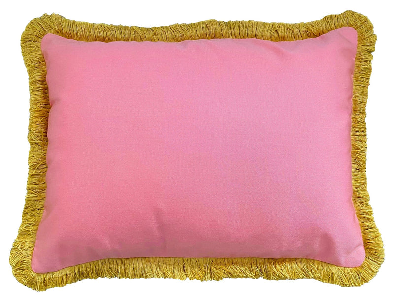 Pink Outdoor Cushion - The Long Weekend Fabric House